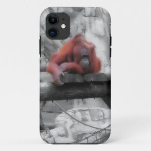 Moeder en Baby orang-oetan iPhone 11 Hoesje