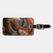 Moeder en Baby Orangutan Bagagelabel (Voorkant horizontaal)