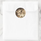 moeder en Baby Ronde Sticker (Tas)