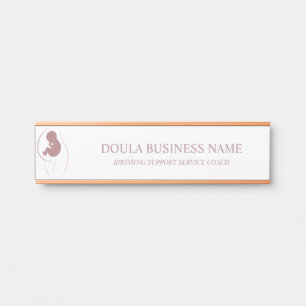 Moeder en Baby Silhouet Branding Deurbordje