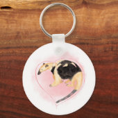 Moeder en baby tamandua sleutelhanger (Voorkant)