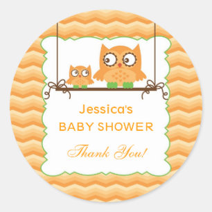 Moeder en Baby Uilen Unisex Baby shower Sticker