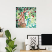 Moeder en Baby Unicorn Poster (Thuiskantoor)