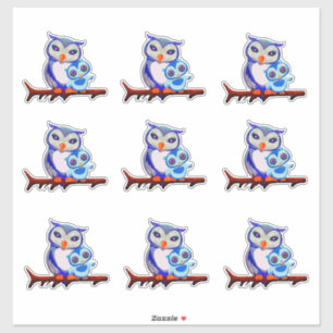 Moeder en Baby van Sticker