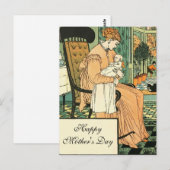Moeder en Baby, Vintage Briefkaart (Voorkant / Achterkant)