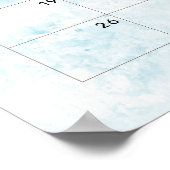 Moeder en Baby Walvis raad de datum kalender Poster (Hoek)