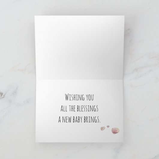 Moeder en Baby Whale-creditcard Bedankkaart (Binnen)