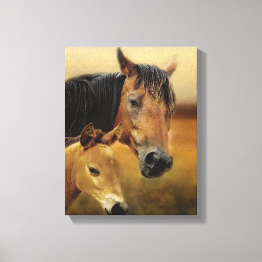 Moeder en dier canvas afdruk (Voorkant)