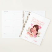 Moeder en dochter, aangepaste namen planner (Display)