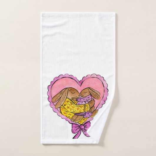 Moeder en dochter badhanddoek set bad handdoek (Handdoek)