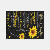 Moeder en dochter Blanket U bent mijn SunShine Fleece Deken (Voorkant (Horizontaal))
