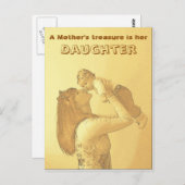 Moeder en dochter briefkaart (Voorkant / Achterkant)