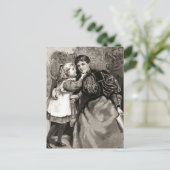  moeder en dochter briefkaart (Staand voorkant)