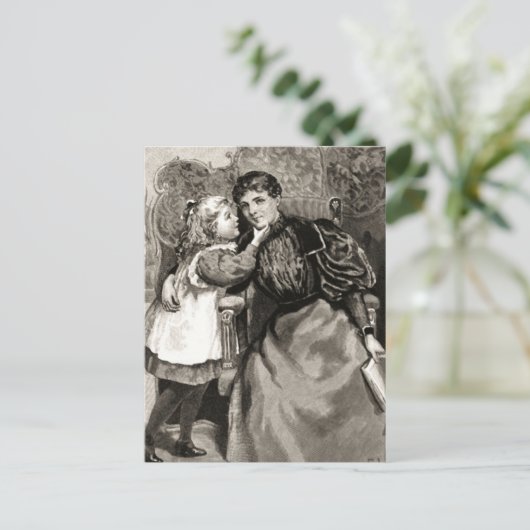 moeder en dochter briefkaart (Staand voorkant)