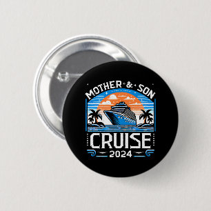 Moeder En Dochter Cruise 2024 Ronde Button 5,7 Cm