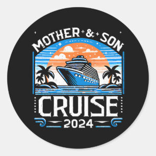 Moeder en dochter Cruise 2024 Ronde Sticker