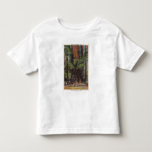 Moeder en dochter in Big Trees Park Kinder Shirts (Voorkant)