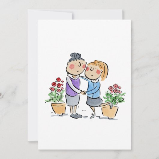 Moeder en dochter kaart (Voorkant)