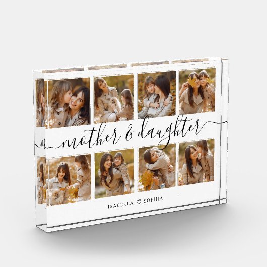 Moeder en Dochter Script Collage Fotoblokken (Links)