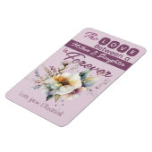 Moeder en dochter voor altijd bloemenmauve magneet (Linkerzijde)