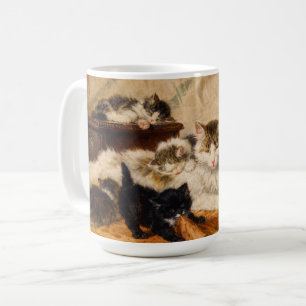 Moeder en Haar Kittens Koffiemok