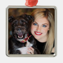 Moeder en hond Kerstboom