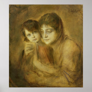 Moeder en kind, 1893 poster