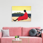 Moeder en kind 1991 canvas afdruk (Insitu (Woonkamer))