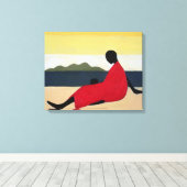 Moeder en kind 1991 canvas afdruk (Insitu (Houten vloer))