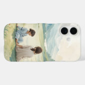 Moeder en kind bij de River iPhone / iPad case (Achterkant (horizontaal))