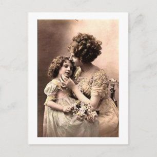 moeder en kind briefkaart