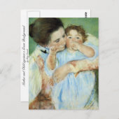 Moeder en kind briefkaart (Voorkant / Achterkant)