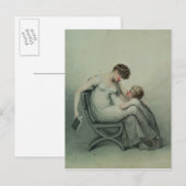Moeder en kind briefkaart (Voorkant / Achterkant)