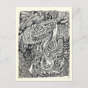 Moeder en kind briefkaart