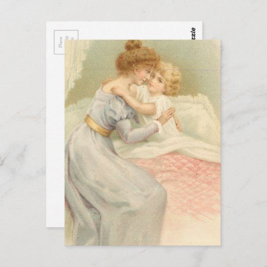  moeder en kind briefkaart (Voorkant / Achterkant)