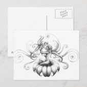 Moeder en kind briefkaart (Voorkant / Achterkant)