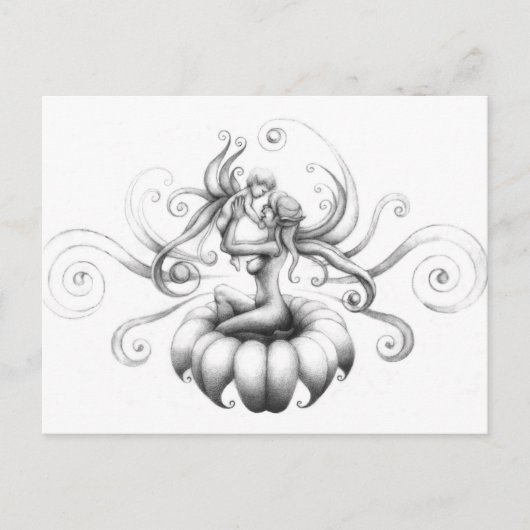 Moeder en kind briefkaart (Voorkant)