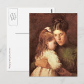 Moeder en kind briefkaart (Voorkant / Achterkant)