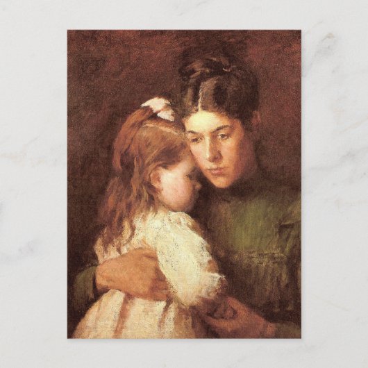 Moeder en kind briefkaart (Voorkant)