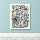 Moeder en kind canvas afdruk (Insitu (Houten vloer))
