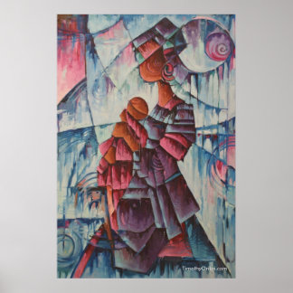 Moeder en kind - Canvas afdrukken Poster