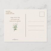  moeder en kind die Daisy Chains maken Feestdagenkaart (Achterkant)