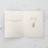 moeder en kind die Daisy Chains maken Kaart (Binnen)