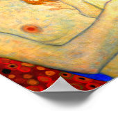 Moeder en kind door Gustav Klimt Art Nouveau Poster (Hoek)