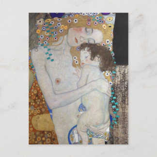 Moeder en kind door Gustav Klimt Briefkaart