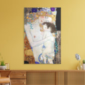 Moeder en kind door Gustav Klimt Canvas Afdruk (Insitu (Woonkamer))