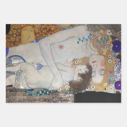 Moeder en kind door Gustav Klimt Inpakpapier Vel (Voorkant 3)