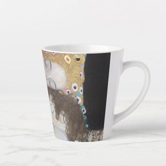Moeder en kind door Gustav Klimt Latte Mok (Rechts)