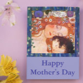 Moeder en kind door Klimt Kaart