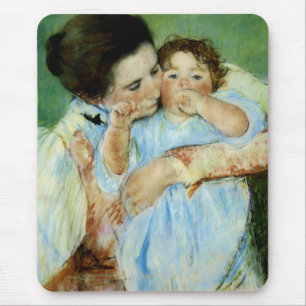 Moeder en kind door Mary Cassat Muismat
